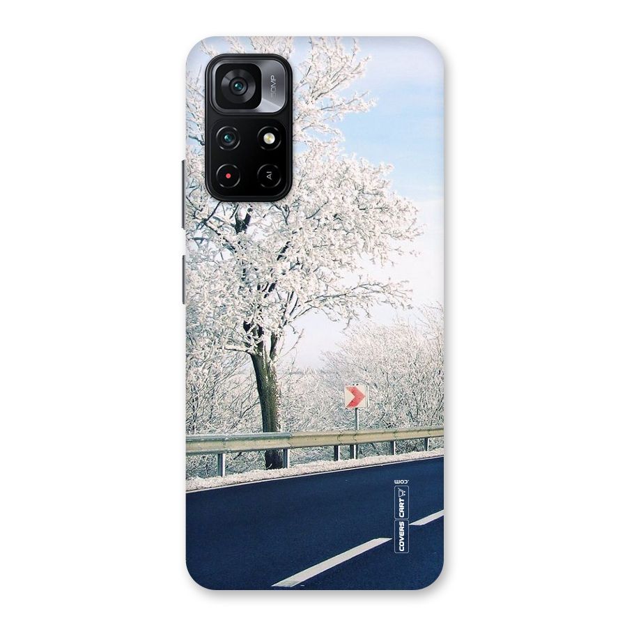 White Snow Tree Back Case for Poco M4 Pro 5G