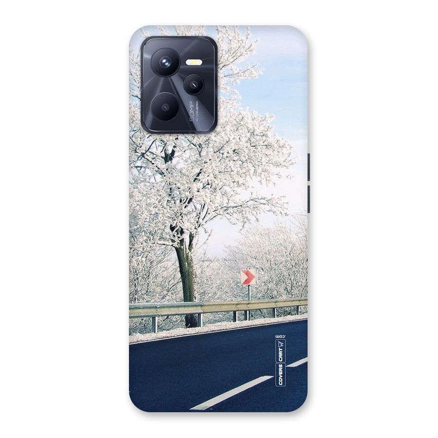White Snow Tree Back Case for Realme C35