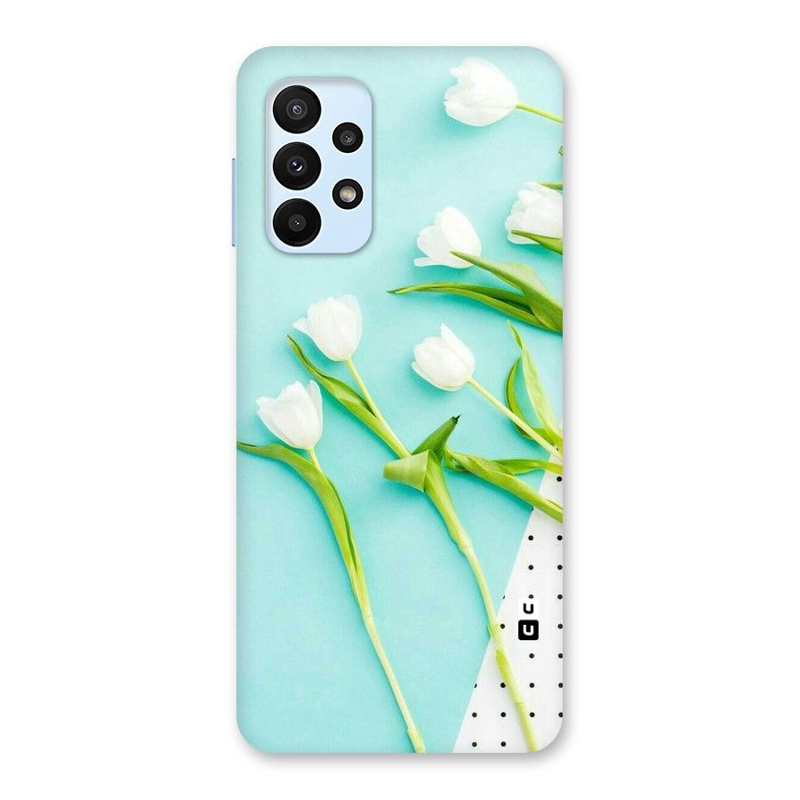 White Tulips Back Case for Galaxy A23