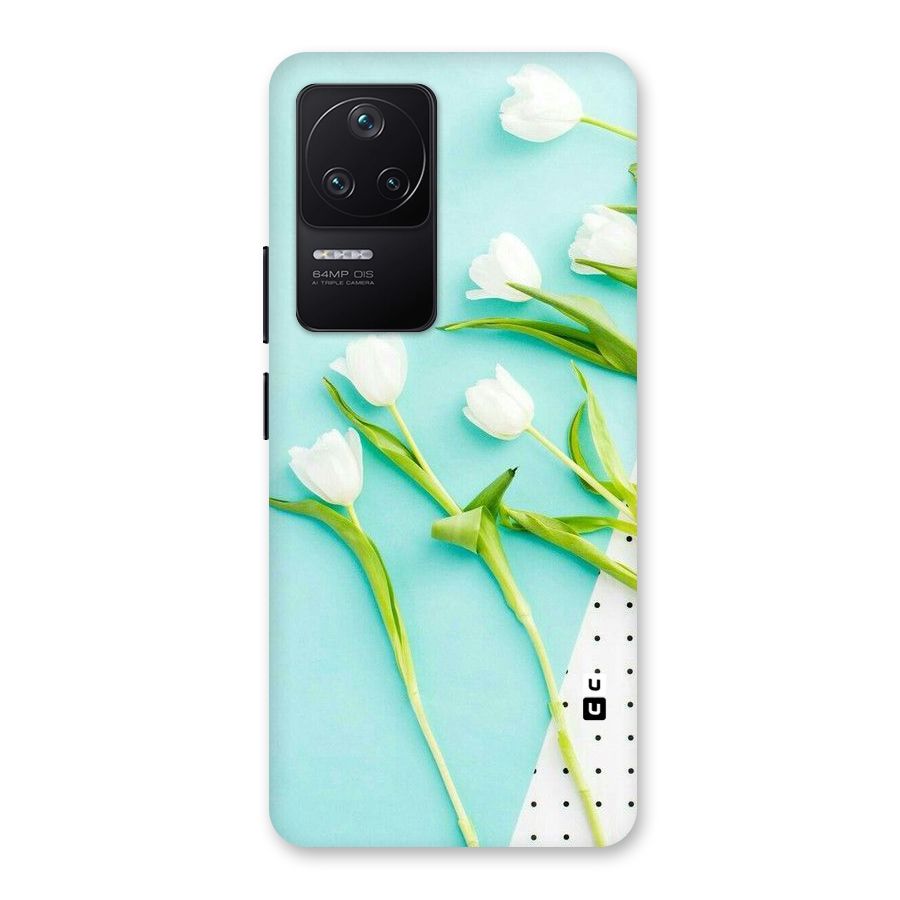 White Tulips Back Case for Poco F4 5G