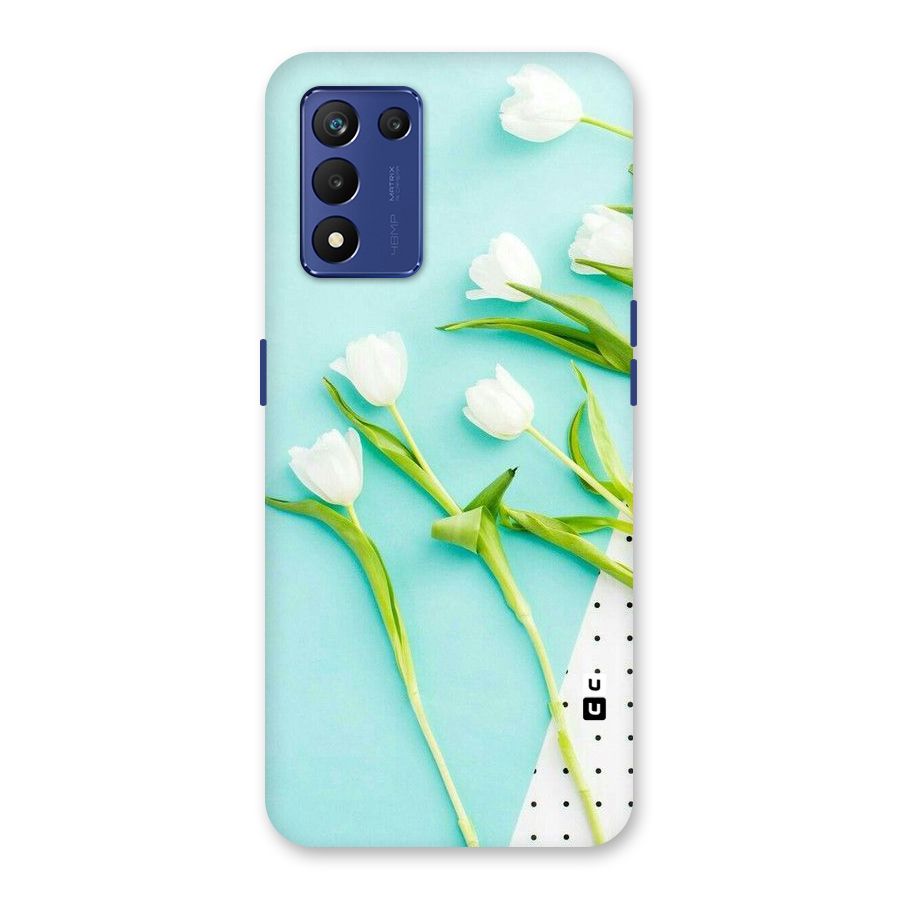 White Tulips Back Case for Realme 9 5G Speed