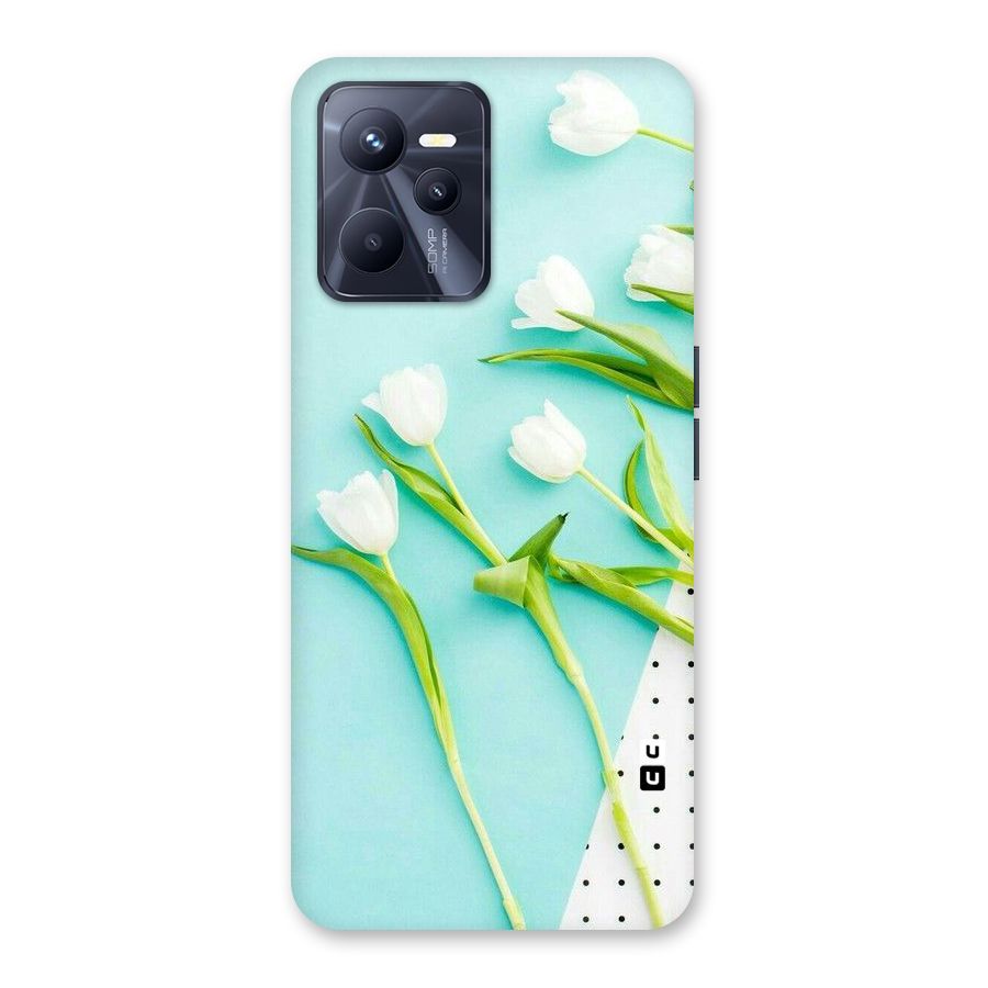 White Tulips Back Case for Realme C35