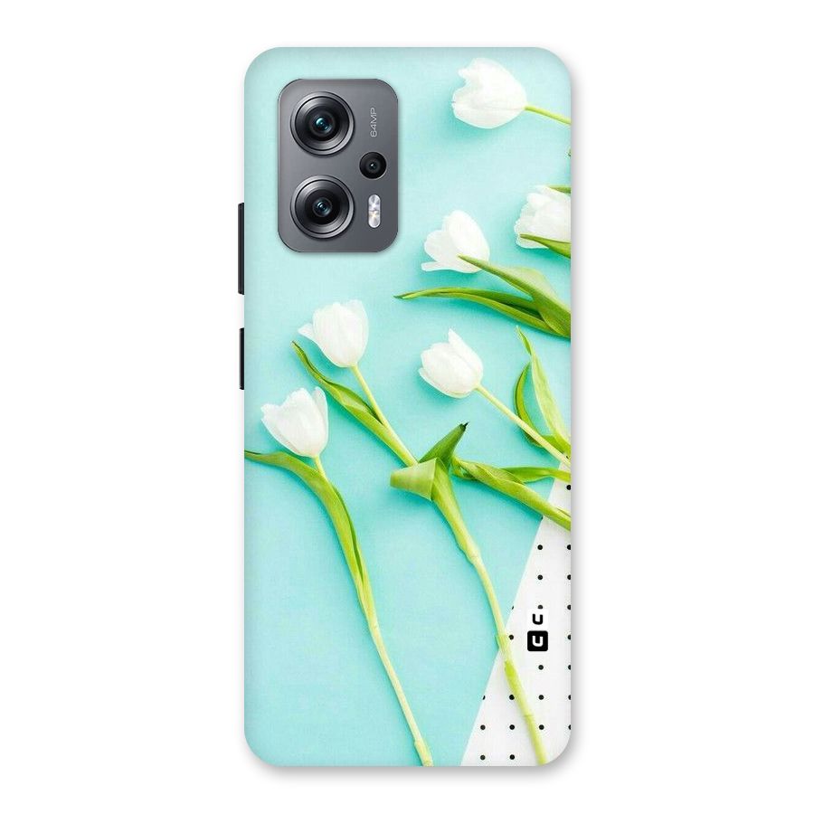White Tulips Back Case for Redmi K50i