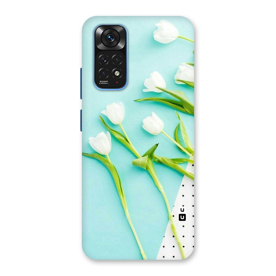 White Tulips Back Case for Redmi Note 11S