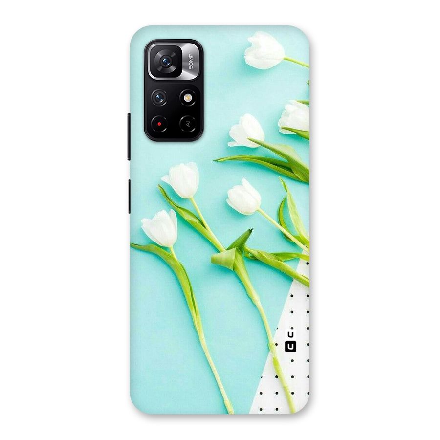 White Tulips Back Case for Redmi Note 11T 5G