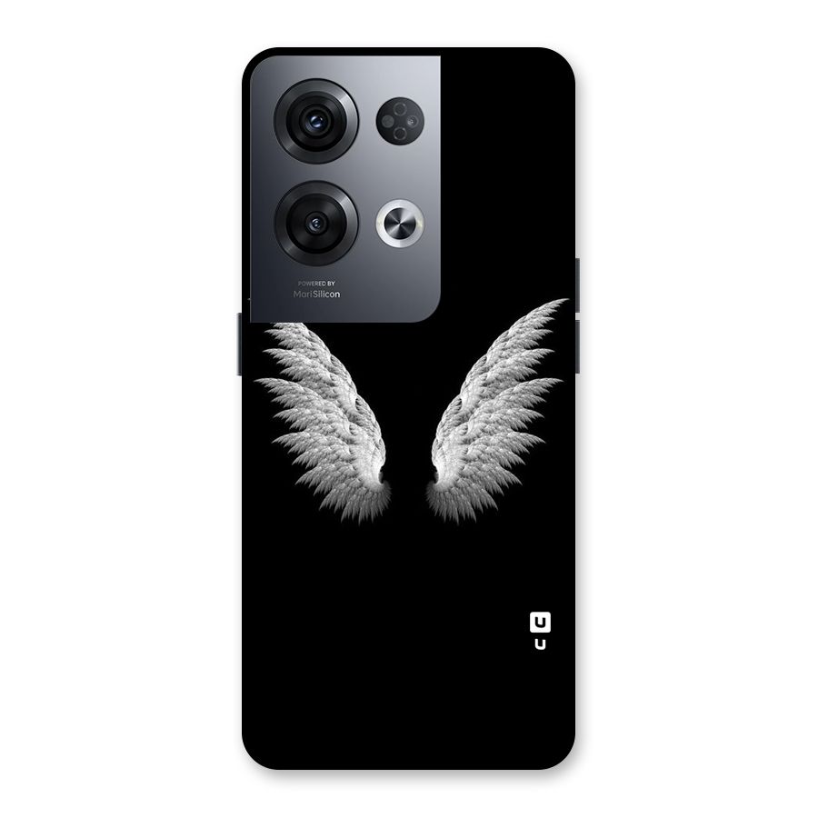 White Wings Back Case for Oppo Reno8 Pro 5G