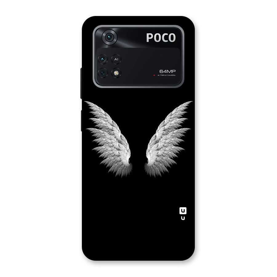 White Wings Back Case for Poco M4 Pro 4G