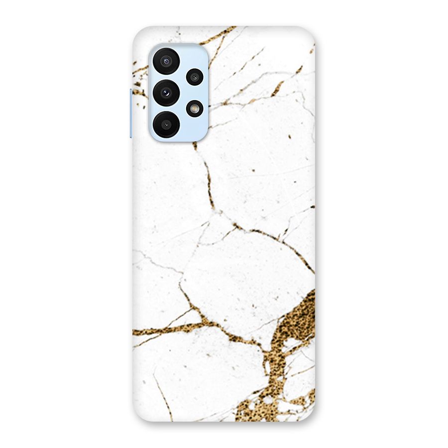 White and Gold Design Back Case for Galaxy A23