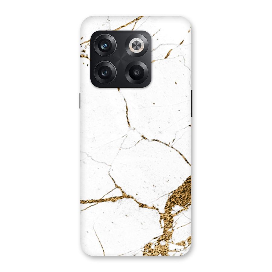 White and Gold Design Back Case for OnePlus 10T