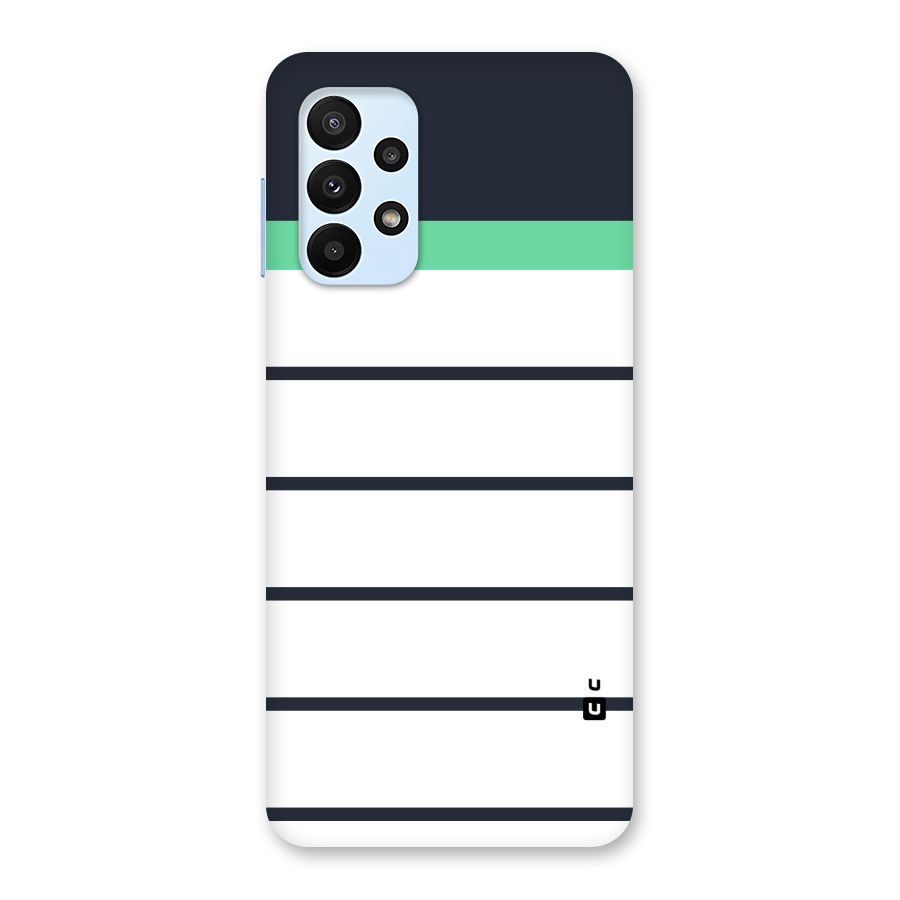 White and Simple Stripes Back Case for Galaxy A23