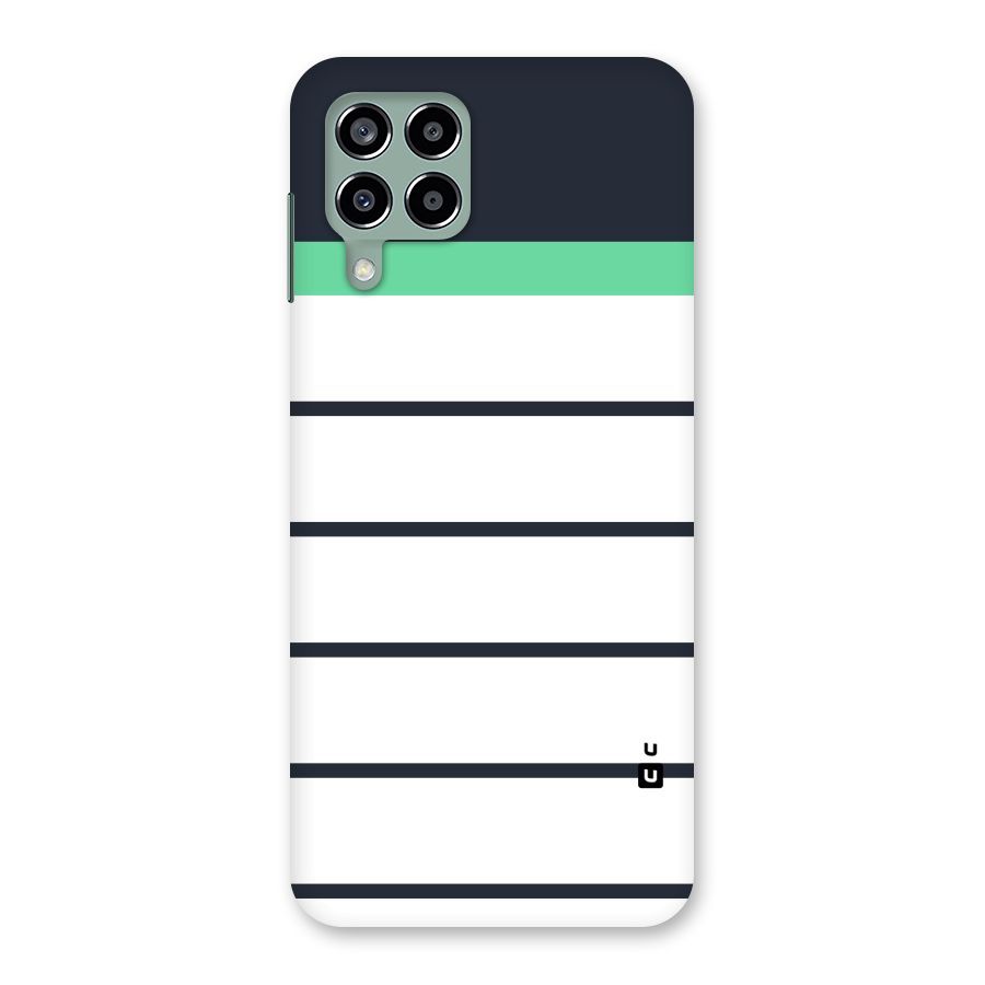 White and Simple Stripes Back Case for Galaxy M33