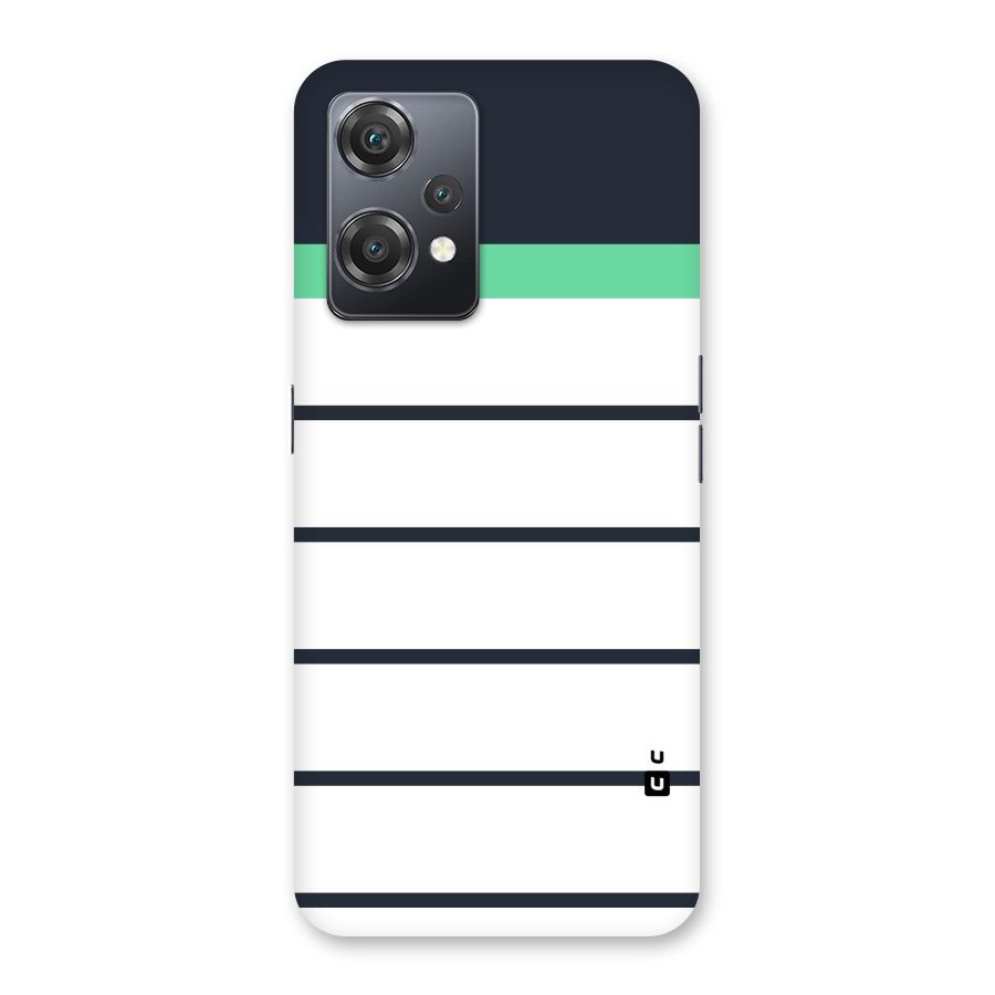 White and Simple Stripes Back Case for OnePlus Nord CE 2 Lite 5G