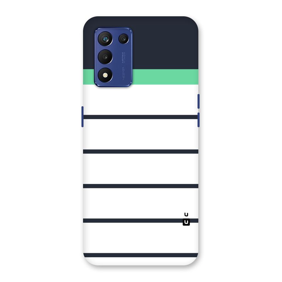White and Simple Stripes Back Case for Realme 9 5G Speed