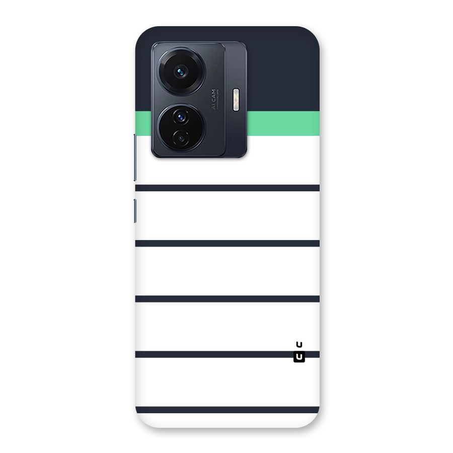 White and Simple Stripes Back Case for Vivo T1 Pro