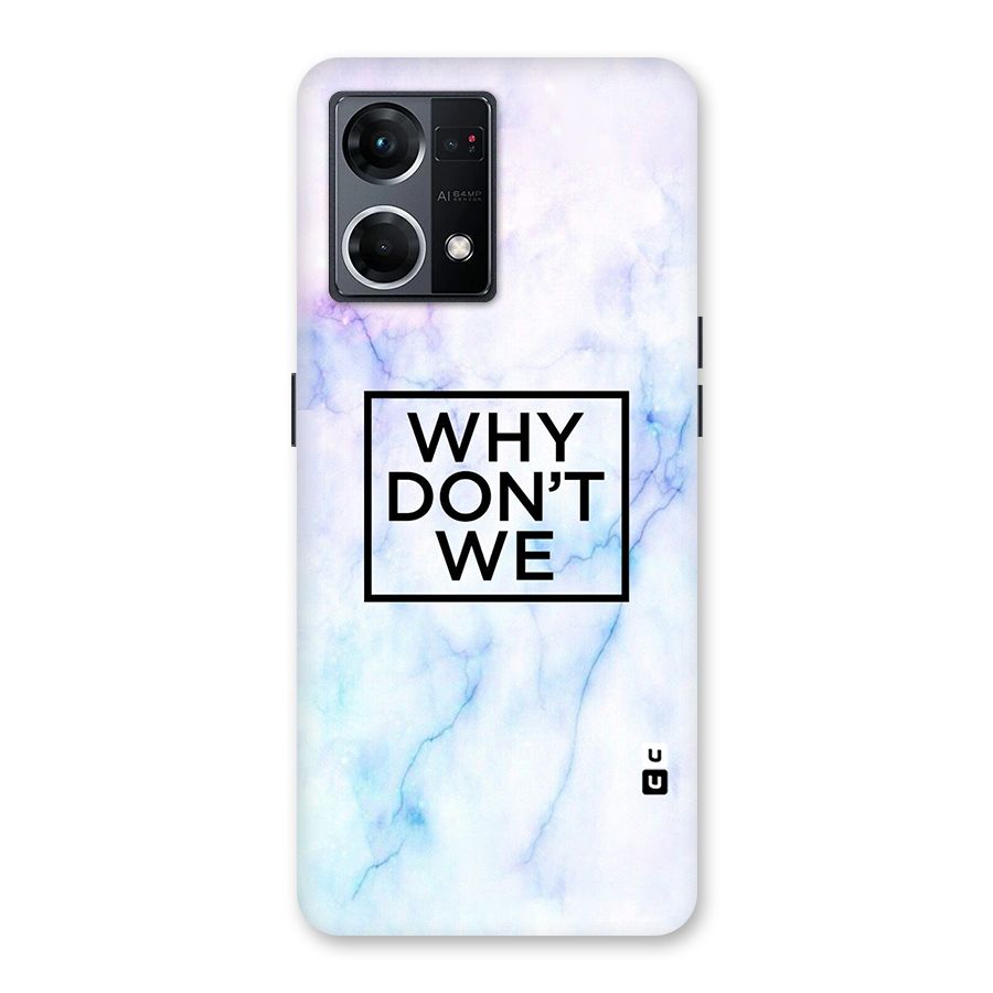 Why Dont We Glass Back Case for Oppo F21 Pro 5G