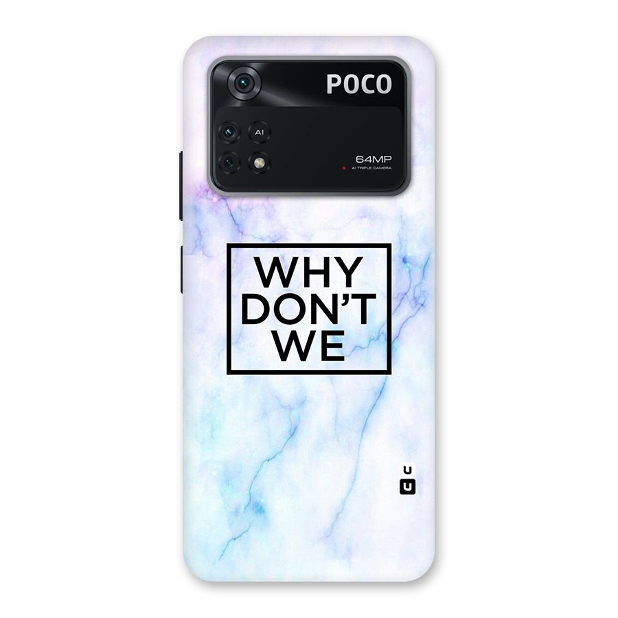 Why Dont We Back Case for Poco M4 Pro 4G