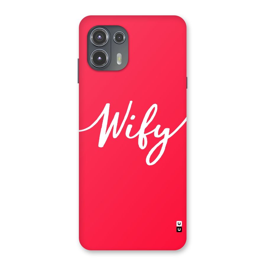 Wify Back Case for Motorola Edge 20 Fusion