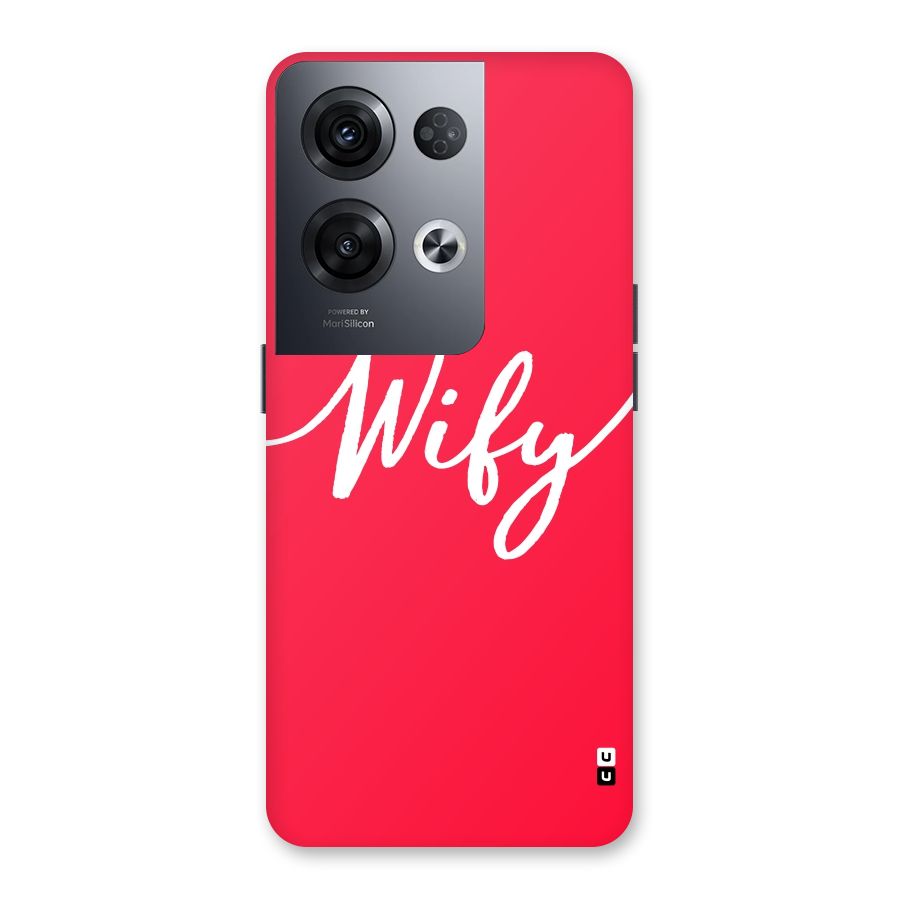 Wify Back Case for Oppo Reno8 Pro 5G