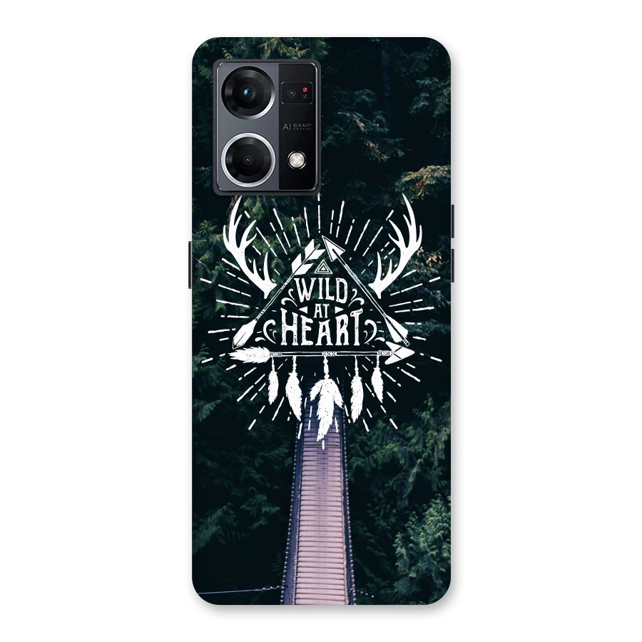 Wild Heart Glass Back Case for Oppo F21 Pro 5G