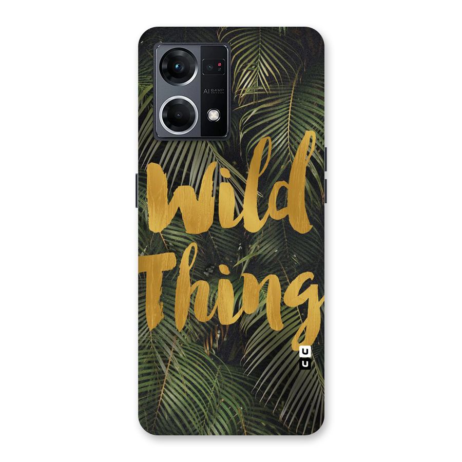 Wild Leaf Thing Glass Back Case for Oppo F21 Pro 5G