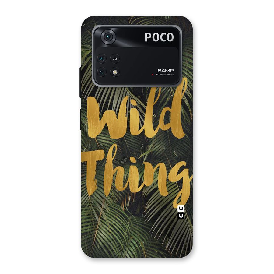Wild Leaf Thing Back Case for Poco M4 Pro 4G