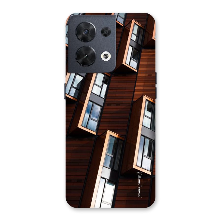 Window Abstract Back Case for Oppo Reno8 5G