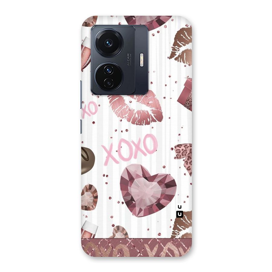 Wine Lip xoxo Back Case for Vivo T1 Pro