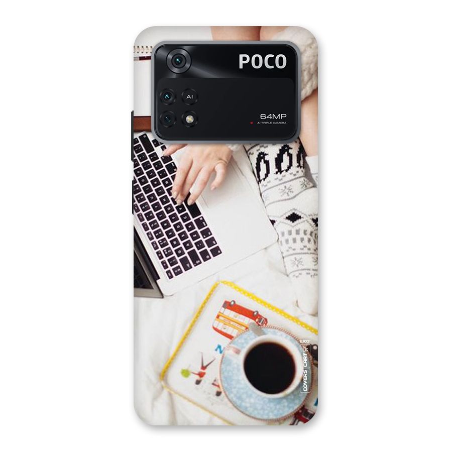 Winter Relaxation Back Case for Poco M4 Pro 4G