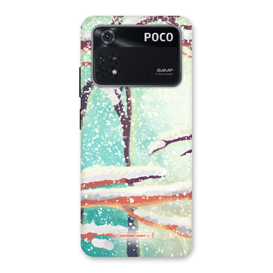Winter Season Back Case for Poco M4 Pro 4G