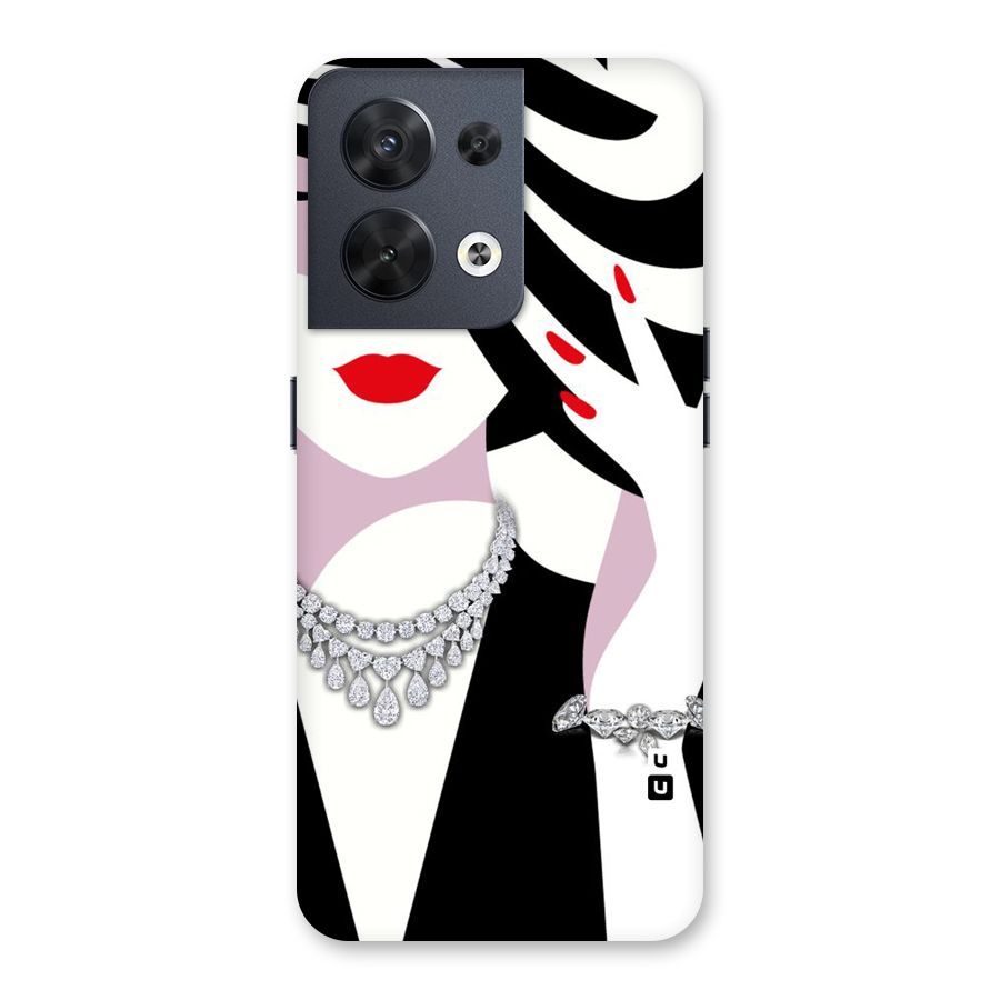 Women Beauty Back Case for Oppo Reno8 5G