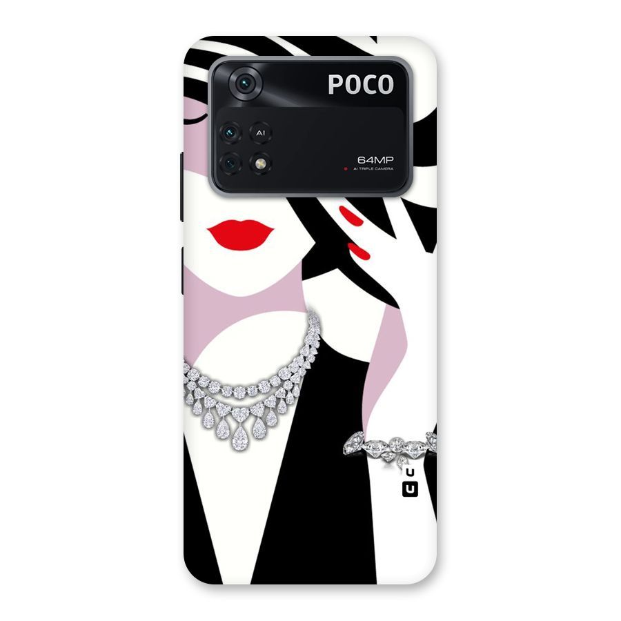 Women Beauty Back Case for Poco M4 Pro 4G