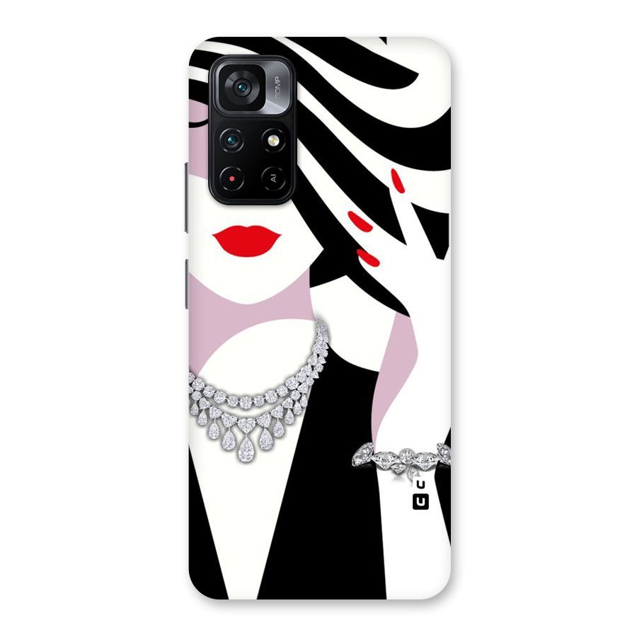 Women Beauty Back Case for Poco M4 Pro 5G