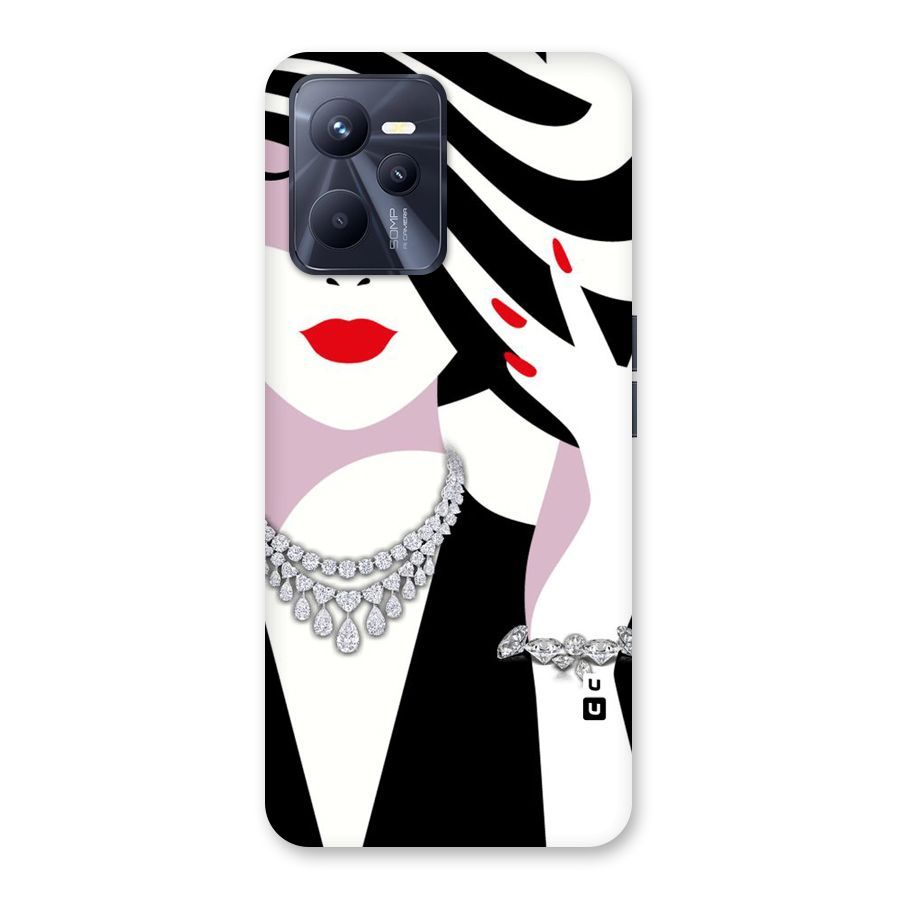 Women Beauty Back Case for Realme C35