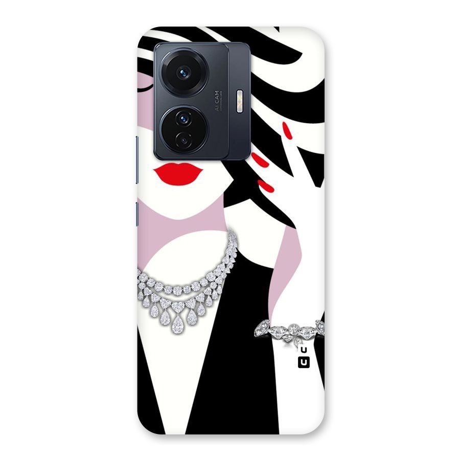 Women Beauty Back Case for Vivo T1 Pro