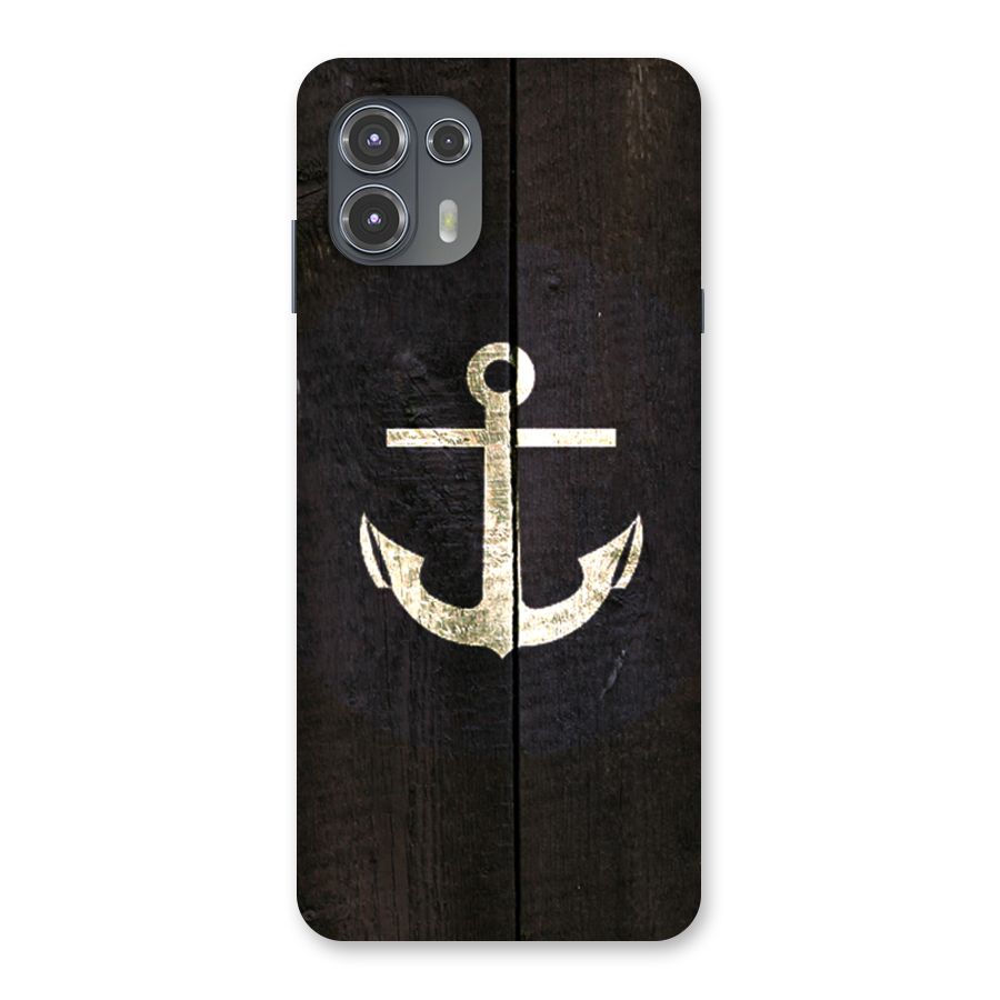 Wood Anchor Back Case for Motorola Edge 20 Fusion