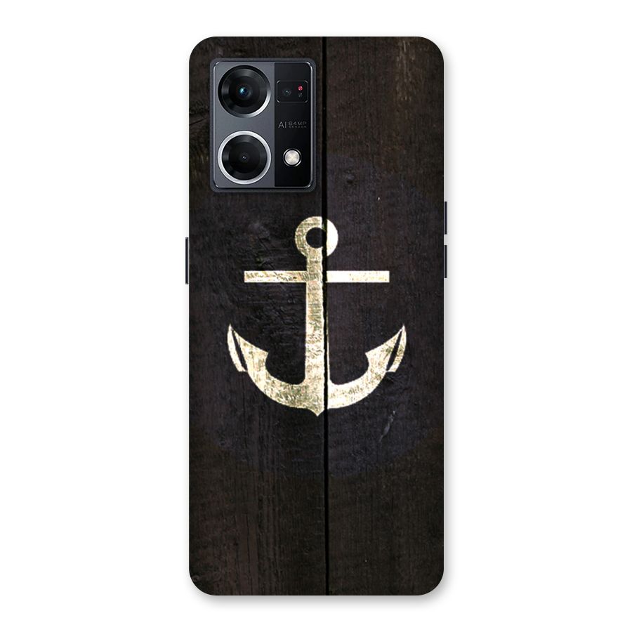 Wood Anchor Glass Back Case for Oppo F21 Pro 5G