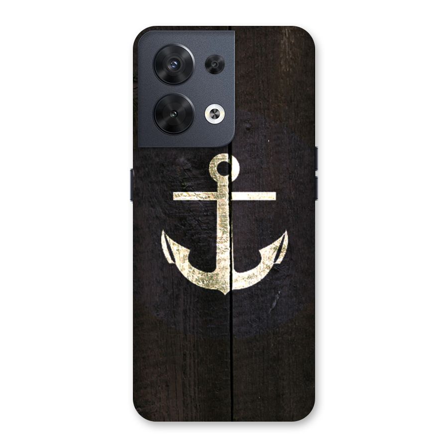 Wood Anchor Back Case for Oppo Reno8 5G