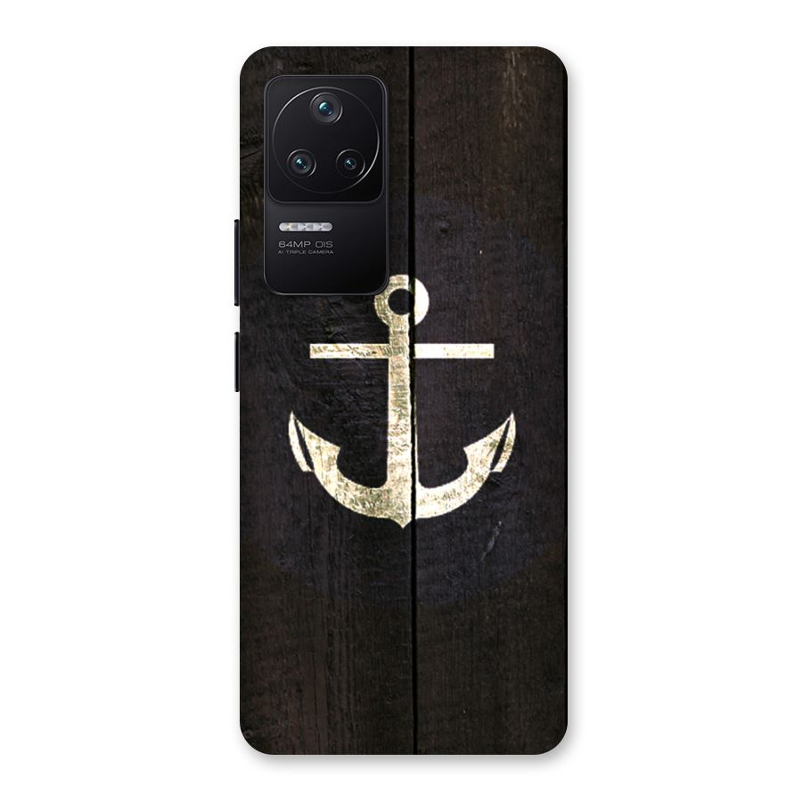 Wood Anchor Back Case for Poco F4 5G