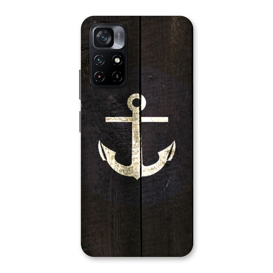 Wood Anchor Back Case for Poco M4 Pro 5G