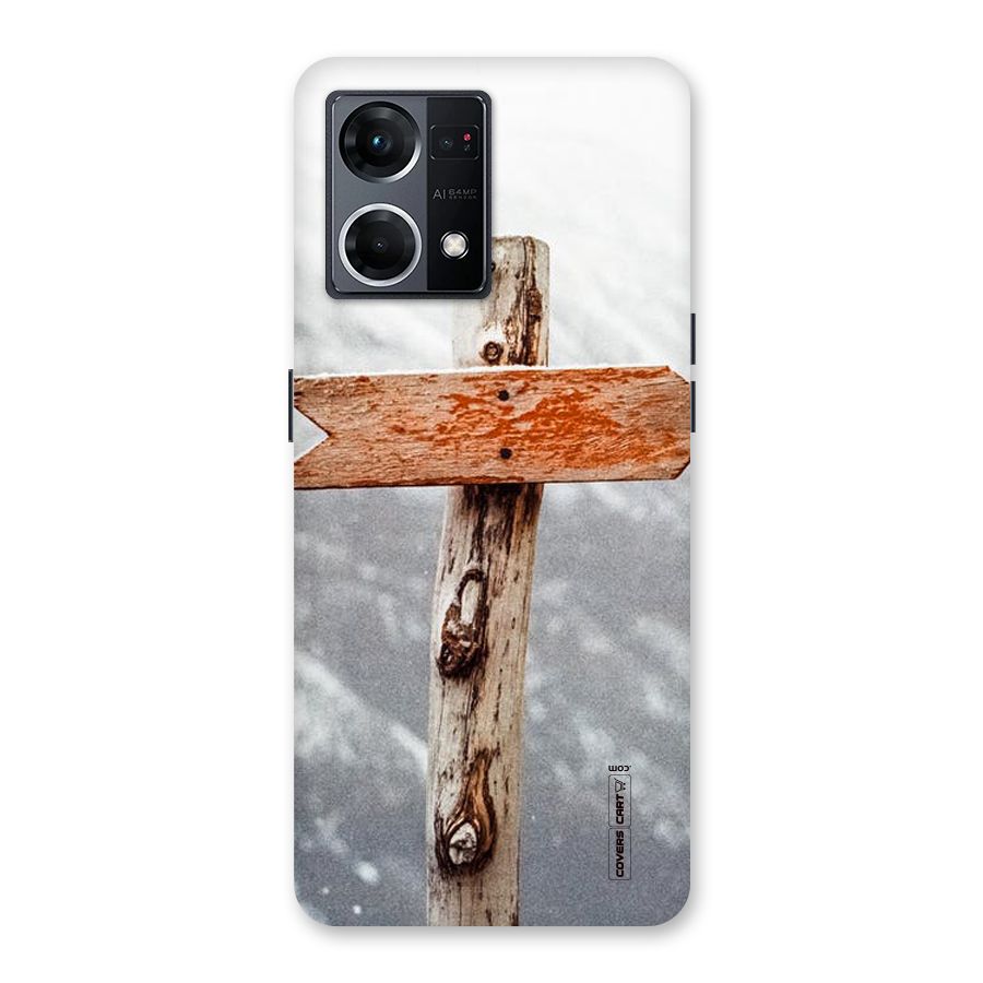 Wood And Snow Glass Back Case for Oppo F21 Pro 5G