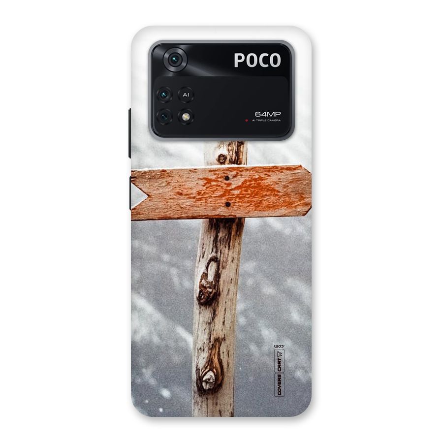 Wood And Snow Back Case for Poco M4 Pro 4G