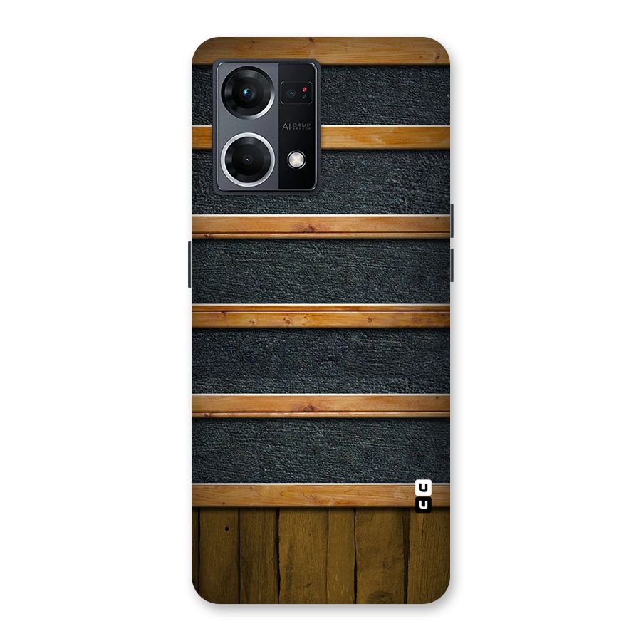 Wood Design Glass Back Case for Oppo F21 Pro 5G