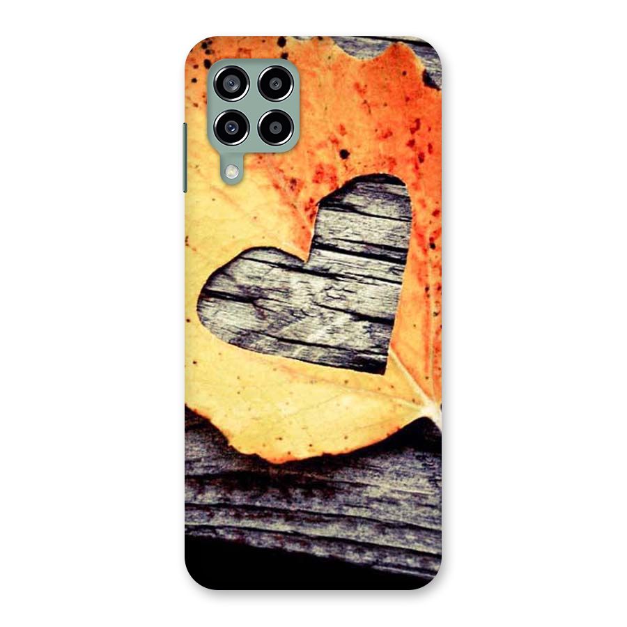 Wood Heart Leaf Back Case for Galaxy M33