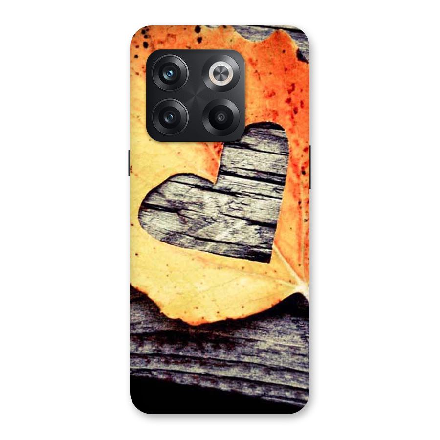 Wood Heart Leaf Back Case for OnePlus 10T