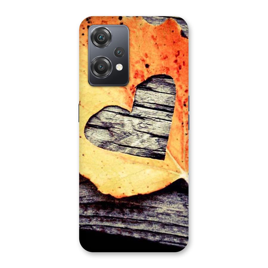 Wood Heart Leaf Back Case for OnePlus Nord CE 2 Lite 5G