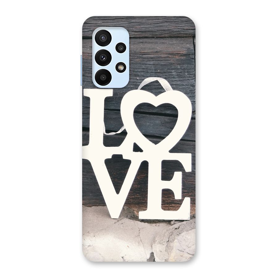 Wood Love Lock Back Case for Galaxy A23