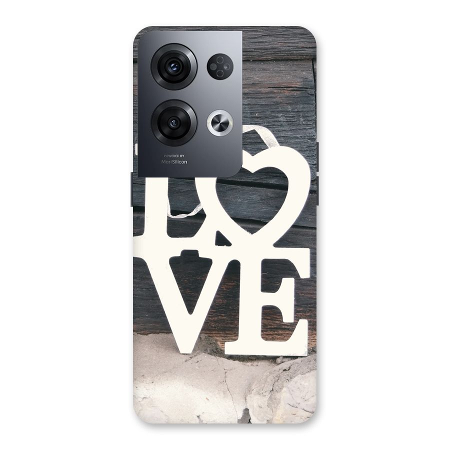 Wood Love Lock Back Case for Oppo Reno8 Pro 5G
