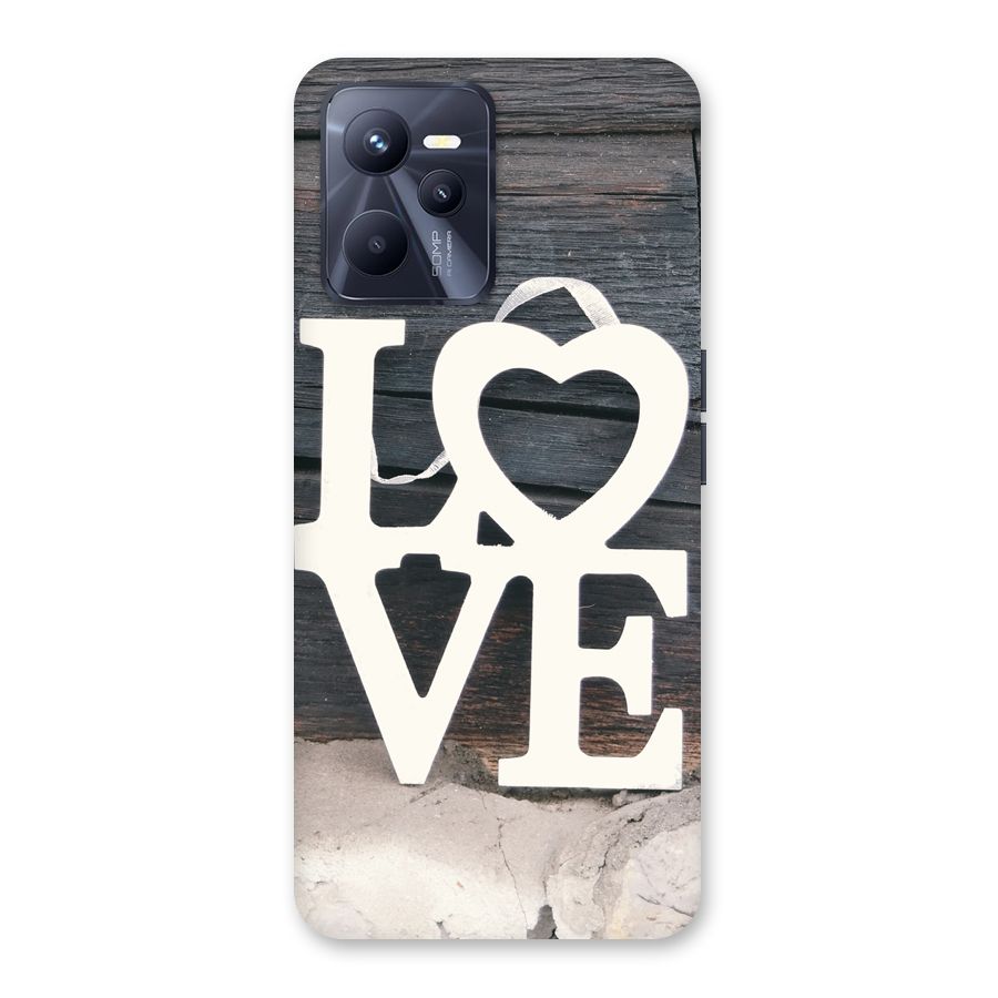 Wood Love Lock Back Case for Realme C35