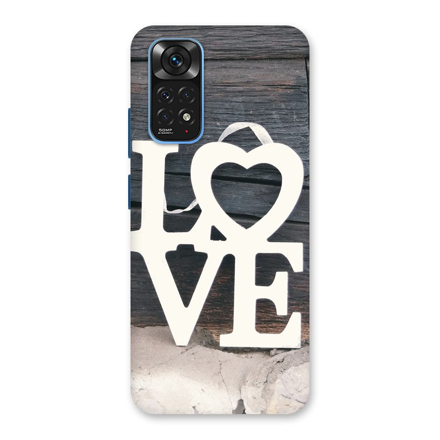 Wood Love Lock Back Case for Redmi Note 11S