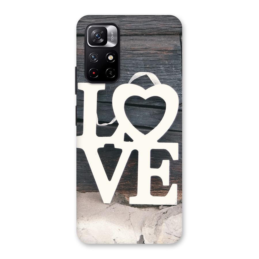 Wood Love Lock Back Case for Redmi Note 11T 5G